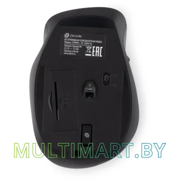 Мышь Oklick 504MW (черный/серый) картинка 2